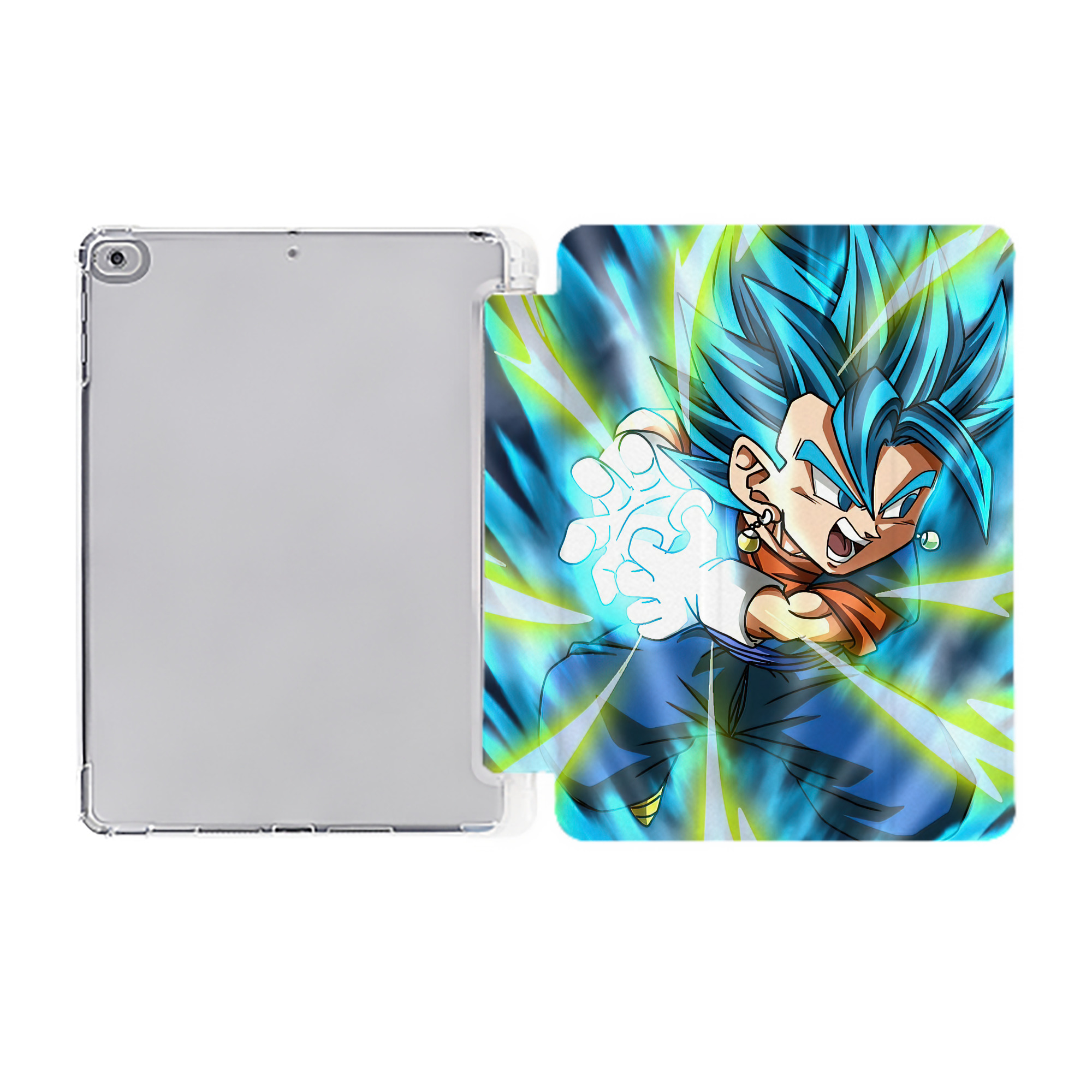 （画像用） ドラゴンボール DRAGON BALL IPad ケース ペン収納付き 三つ折りスタンド PUレザー×シリコン 対応機種9.5/10.5/10.9インチ